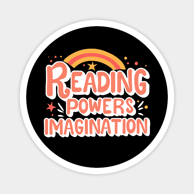 Reading Powers Imagination Groovy Magnet by The WYLD Tribe